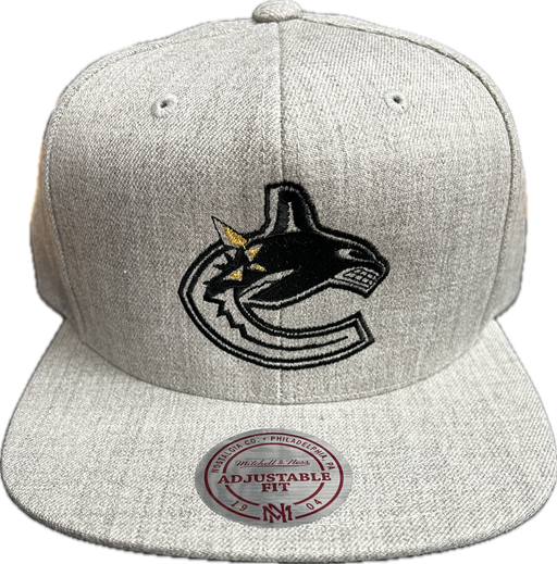 NHL Vancouver Canucks Grey w/Black Orca Logo Hat