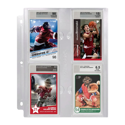 Ultra Pro 4-Pocket Graded Beckett Slab Pages - Pastime Sports & Games