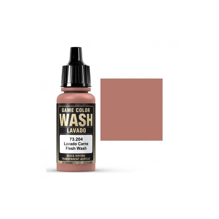 Vallejo Game Wash Paint (73.200 to 73.207) - Pastime Sports & Games