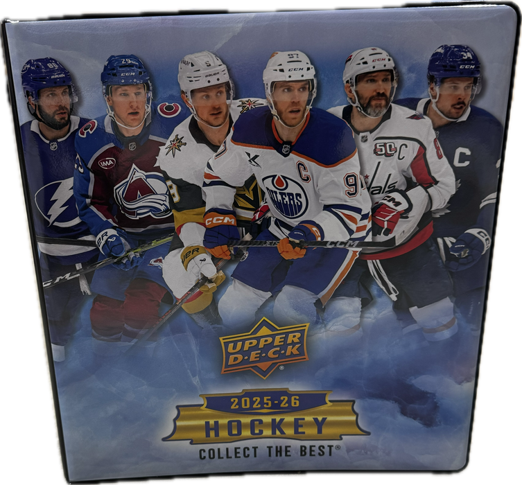 upper deck hockey card binder Ultra Pro 2025/26 Upper Deck Hockey Binder/Album– Pastime Sports & Games