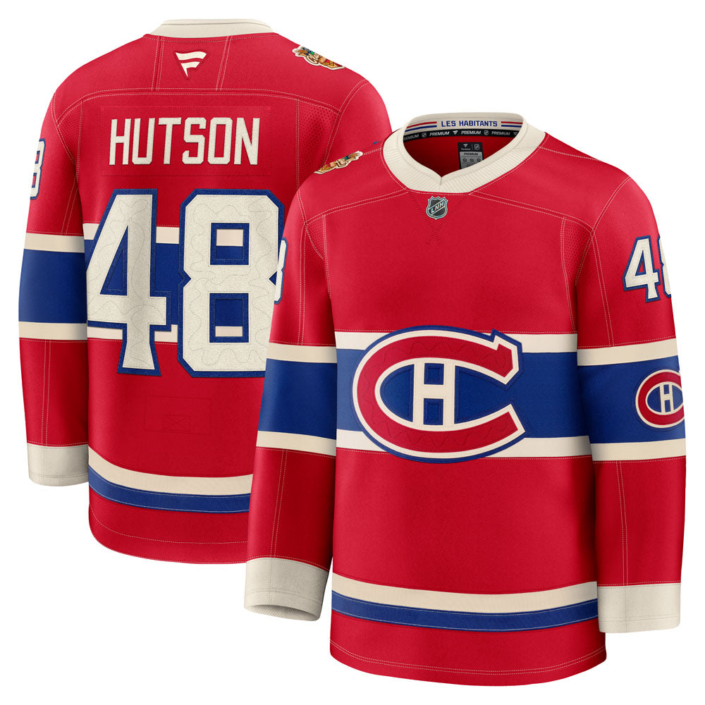 Lane Hutson Montreal Canadiens 2026 Red Heritage Classic Premium Home Hockey Jersey - Pastime Sports & Games