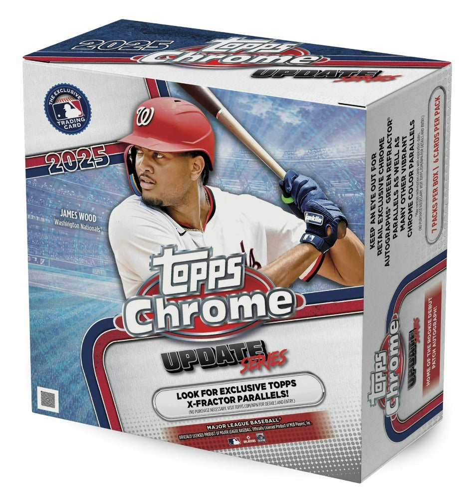 2025 Topps Chrome Update Series Baseball Mega Box - Pastime Sports & Games