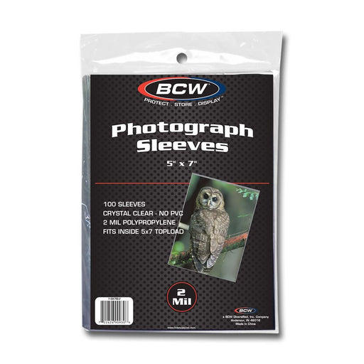 BCW 5x7 Photograph Sleeves - Pastime Sports & Games