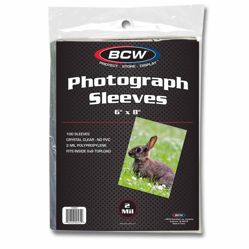BCW 6x8 Photograph Sleeves - Pastime Sports & Games