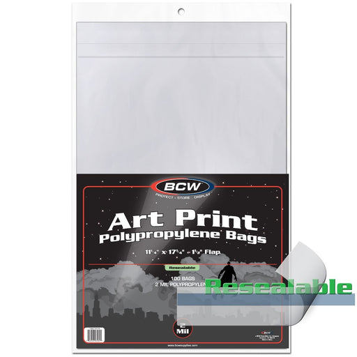 BCW Art Print Resealable Bags - Pastime Sports & Games
