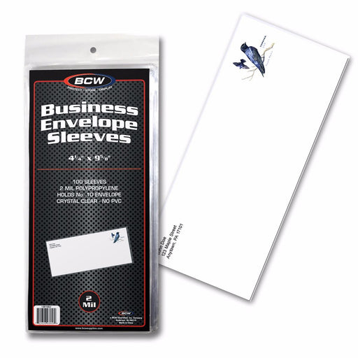 BCW Business Envelope Sleeves - Pastime Sports & Games