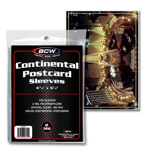 BCW Continental Postcard Sleeves - Pastime Sports & Games