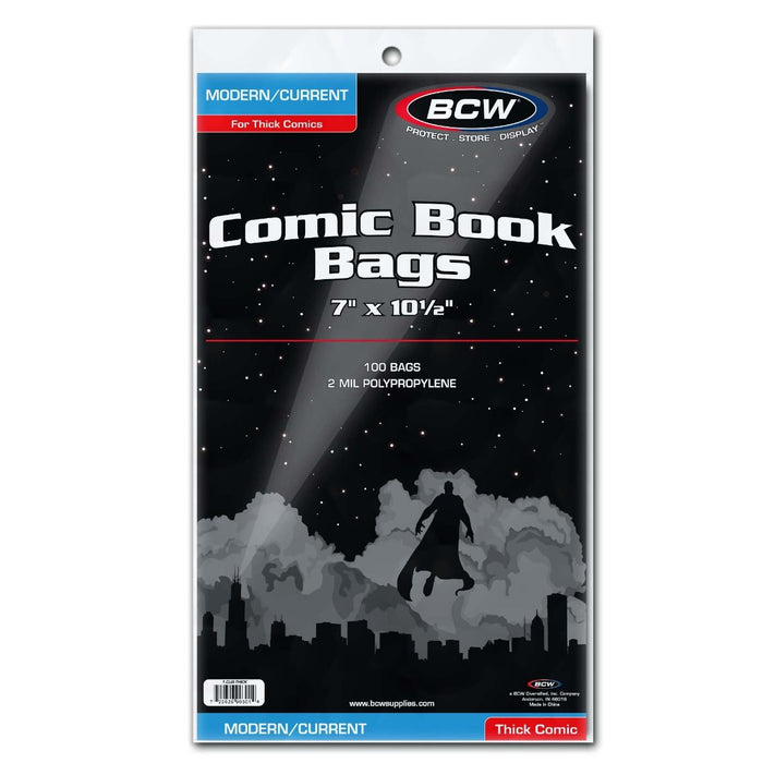 BCW Thick Comic Book Bags - Pastime Sports & Games