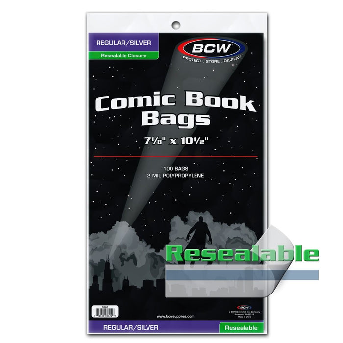 BCW Resealable Comic Book Bags - Pastime Sports & Games