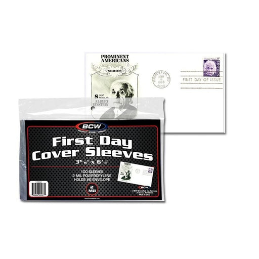 BCW First Day Cover Sleeves - Pastime Sports & Games