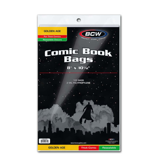 BCW Thick Resealable Comic Book Bags - Pastime Sports & Games