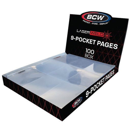 BCW LaserWeld 9-Pocket Pages Box - Pastime Sports & Games