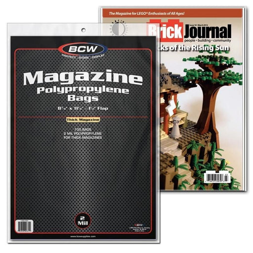BCW Thick Magazine Bags - Pastime Sports & Games