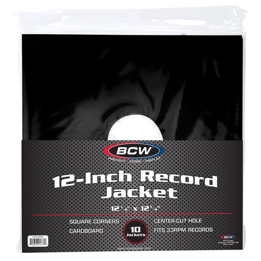 BCW 12-Inch Record Paper Jackets - Pastime Sports & Games