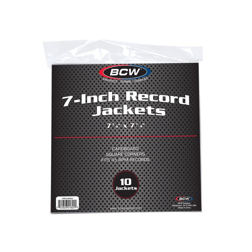 BCW 7-Inch Record Paper Jackets - Pastime Sports & Games