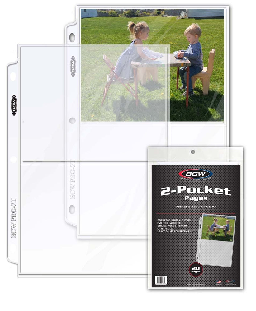 BCW 2-Pocket Pages 20 Pack