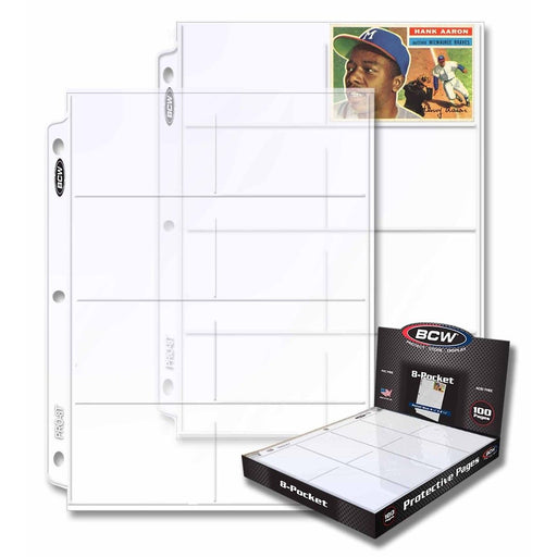 BCW 8-Pocket Protective Pages