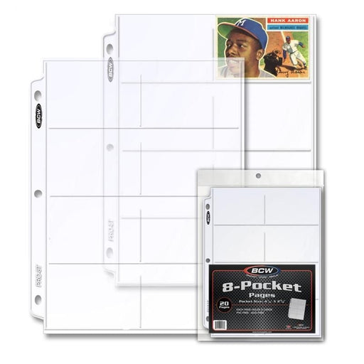 BCW 8-Pocket Pages 20 Pack