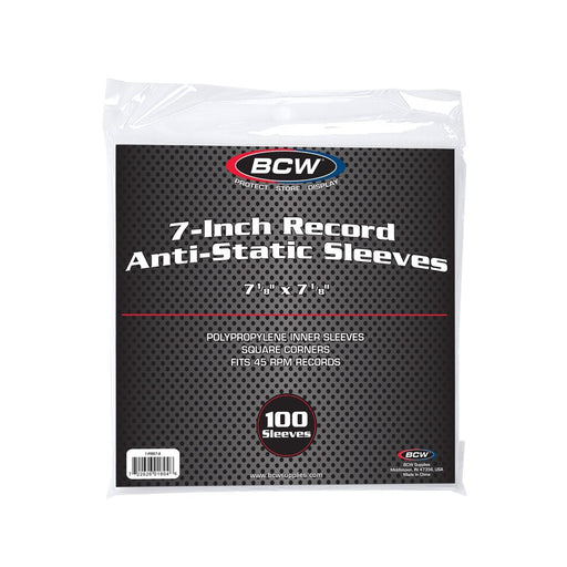 BCW 7-Inch Record Anti-Static Sleeves - Pastime Sports & Games
