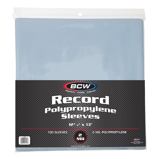 BCW 12 Inch Record Sleeves - Pastime Sports & Games