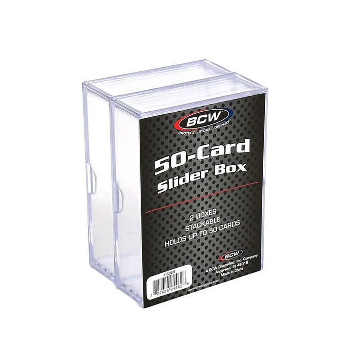 BCW 2-Piece Slider / Soap Dish Trading Card Boxes