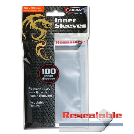 BCW Resealable Inner Sleeves - Pastime Sports & Games