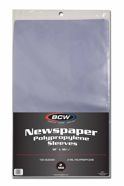 BCW Newspaper Sleeves - Pastime Sports & Games