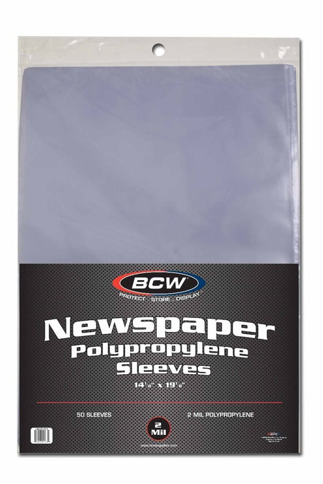 BCW Newspaper  Sleeves - Pastime Sports & Games