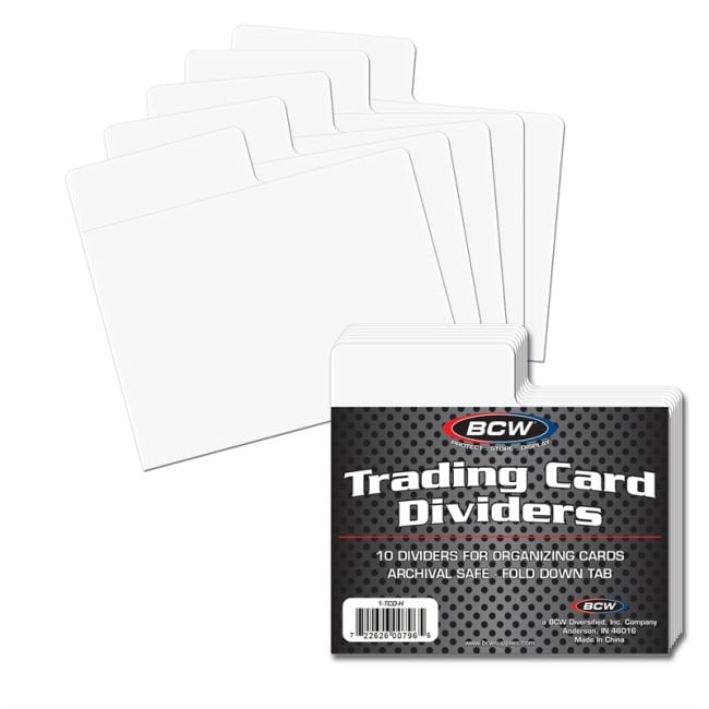 BCW Trading Card Dividers (Horizontal) - Pastime Sports & Games