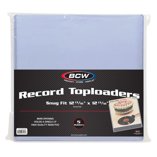 BCW 12-Inch Snug Fit Record Toploaders - Pastime Sports & Games