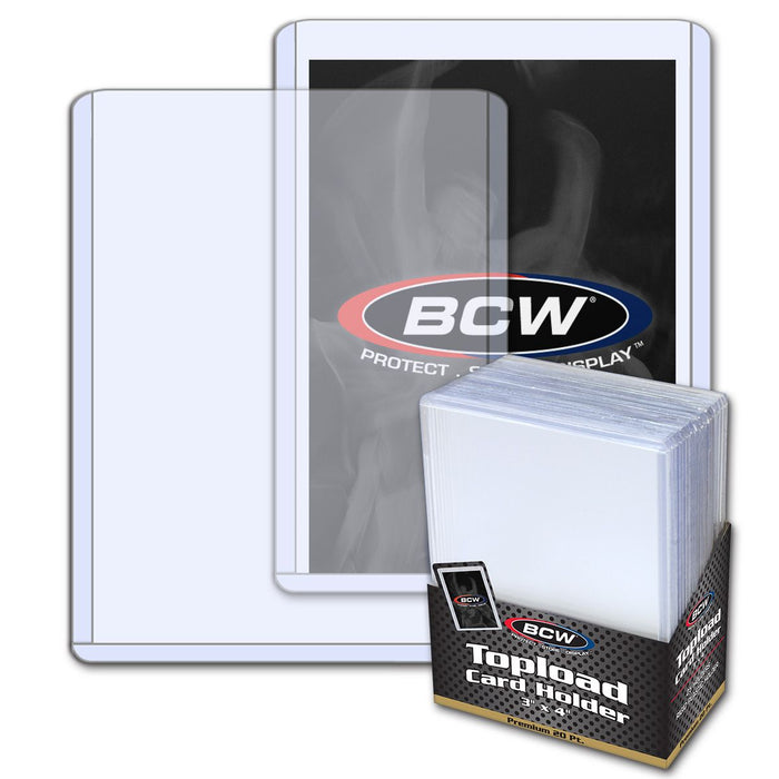 BCW Topload Card Holder Top Load 3x4 - Pastime Sports & Games