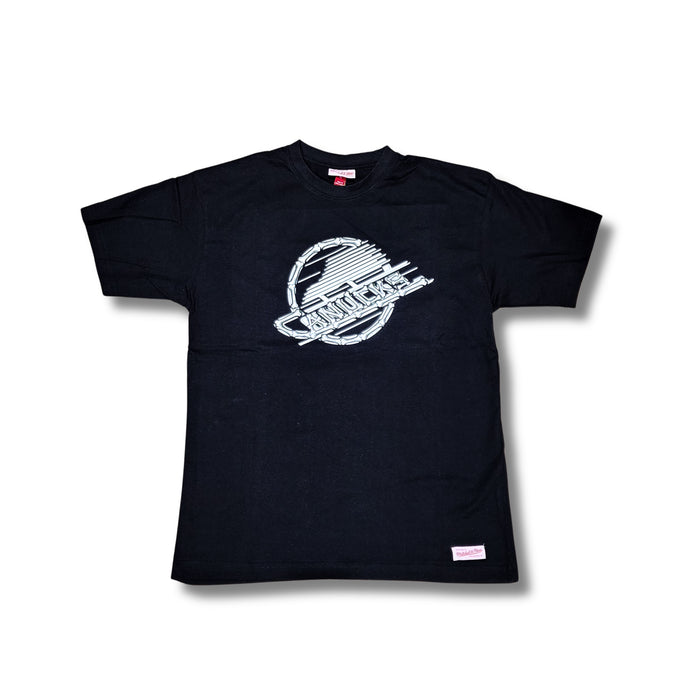 Vancouver Canucks Black Bone In Boxy T-Shirt - Pastime Sports & Games