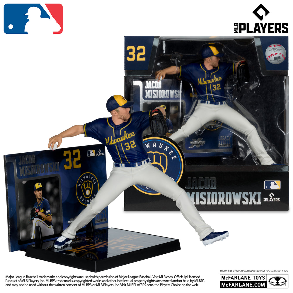 McFarlane Toys Jacob Misiorowski Milwaukee Brewers MLB Posed Figure