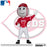 McFarlane Toys Mr. Red Cincinnati Reds MLB Posed Mascot Figure