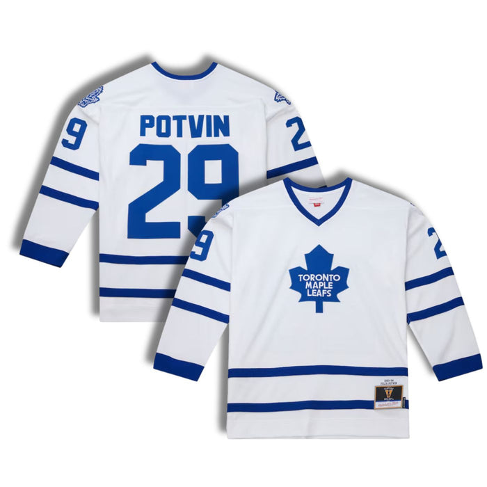 Felix Potvin Toronto Maple Leafs 1993-94 White Away Hockey Jersey - Pastime Sports & Games