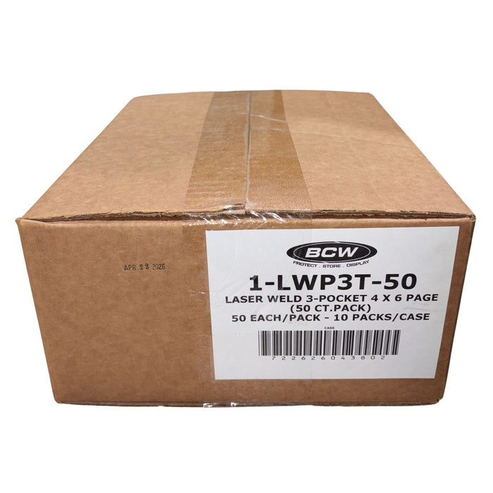 BCW LaserWeld 3-Pocket Photo Pages