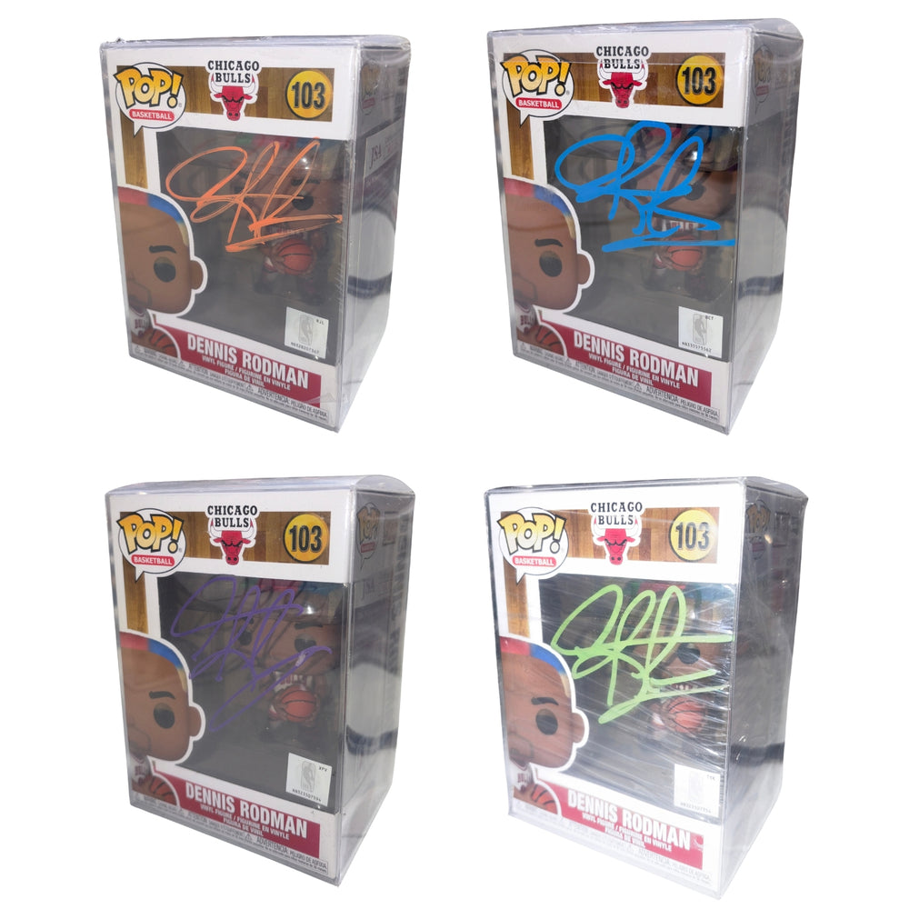 Dennis Rodman Autographed Chicago Bulls Funko Pop #103