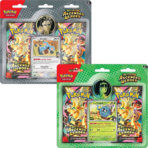 Pokemon Ascended Heroes 2-Pack Blister Collection Pack/Case - Pastime Sports & Games