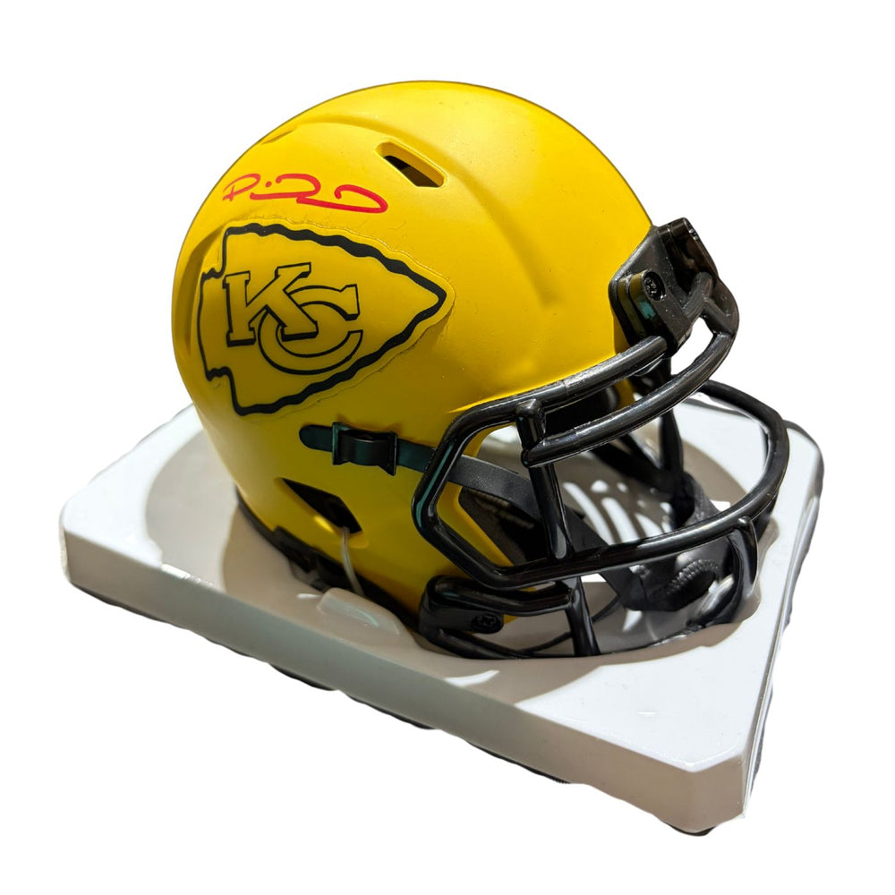 Patrick Mahomes Autographed Kansas City Chiefs Rave Speed Mini Helmet