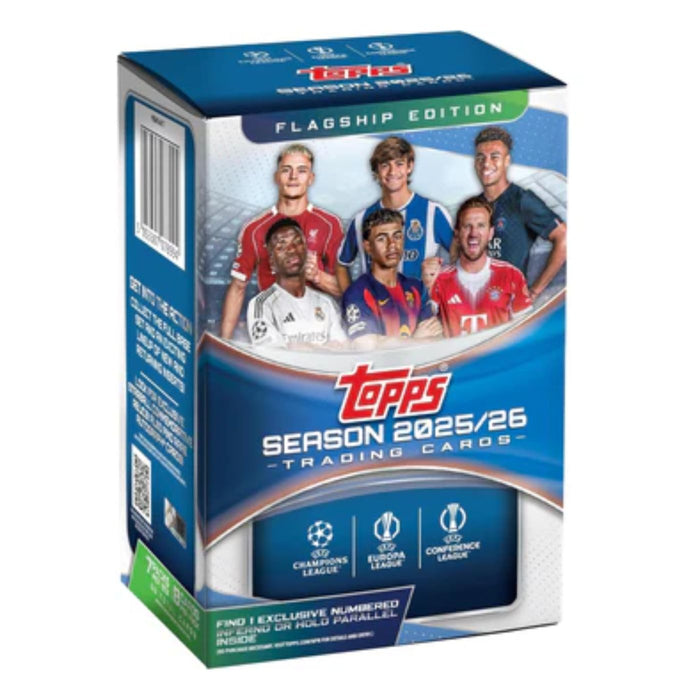 2025/26 Topps Flagship Edition Soccer UEFA Champions League Blaster Box/Case - Pastime Sports & Games