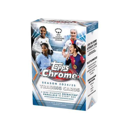 2024/25 Topps Chrome UEFA Women's Champions League Soccer Blaster Box - Pastime Sports & Games