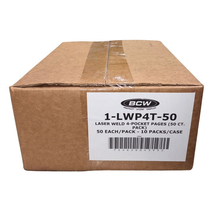 BCW LaserWeld 4-Pocket Photo Pages