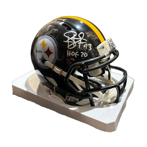 Troy Polamalu Autographed Pittsburgh Steelers Mini Helmet