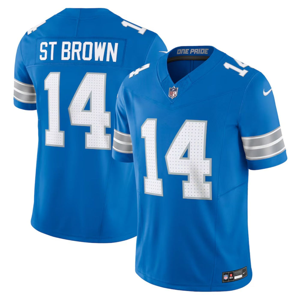 Amon-Ra St. Brown Detroit Lions Blue Vapor F.U.S.E. Limited Football Jersey