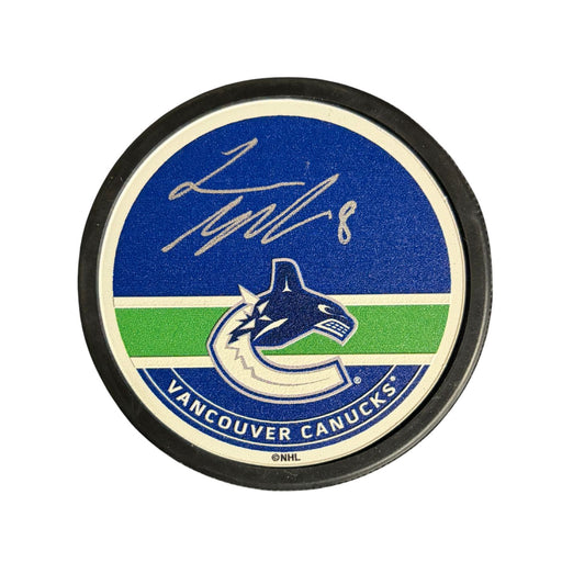 Conor Garland Autographed Vancouver Canucks Orca Hockey Puck (Textured  Puck)
