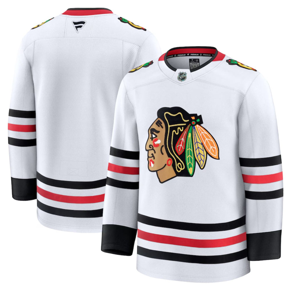 Blank Chicago Blackhawks 2024 White Premium Hockey Jersey