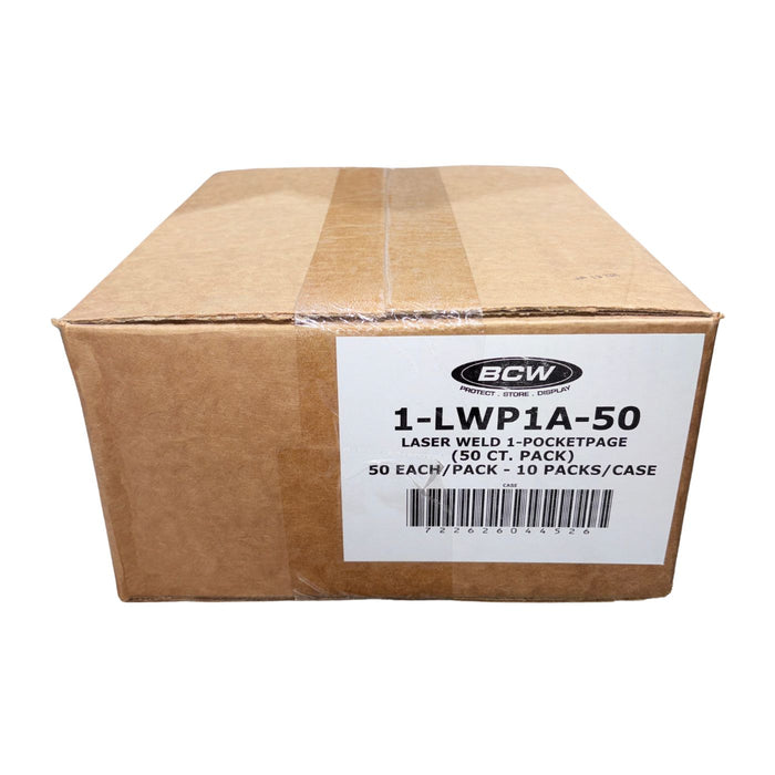 BCW Laser Weld 1-Pocket Document Pages (50ct. Pack)