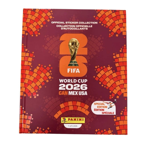 2026 Panini FIFA World Cup Soccer Sticker Hard Cover Album Special Edition 1 of 2026