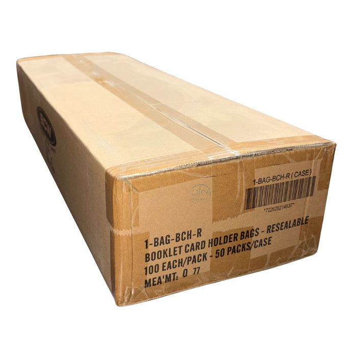 BCW Booklet Card Holder Bags - Horizontal - Pastime Sports & Games