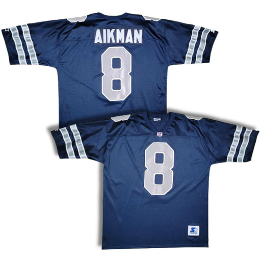 Troy Aikman Dallas Cowboys Navy Vintage Starter Home Football Jersey - Pastime Sports & Games